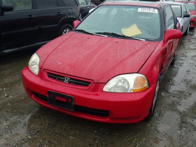 1HGEJ8241WL005461 - 1998 HONDA CIVIC EX RED photo 2