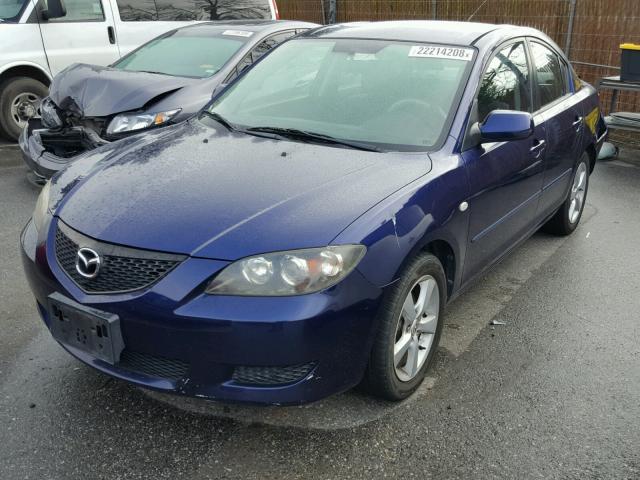 JM1BK12F051333620 - 2005 MAZDA 3 I BLUE photo 2