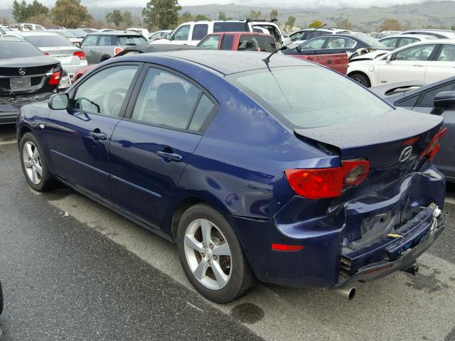 JM1BK12F051333620 - 2005 MAZDA 3 I BLUE photo 3