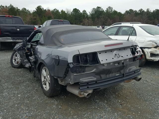 1ZVBP8EMXE5210532 - 2014 FORD MUSTANG GRAY photo 3