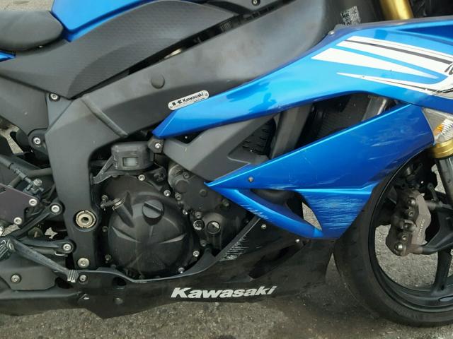 JKAZX4R11BA027902 - 2011 KAWASAKI ZX600 R BLUE photo 7