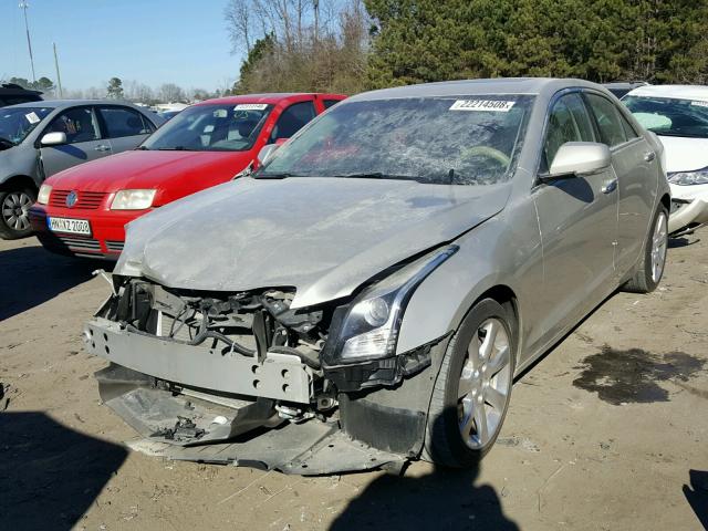 1G6AB5RAXD0120937 - 2013 CADILLAC ATS LUXURY WHITE photo 2