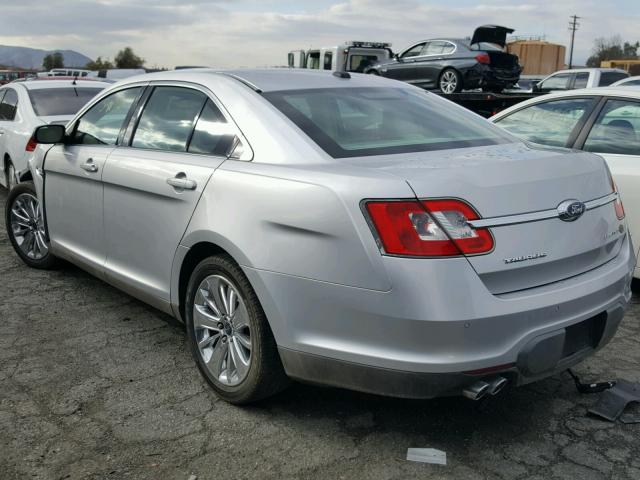 1FAHP2FW3BG172853 - 2011 FORD TAURUS LIM SILVER photo 3