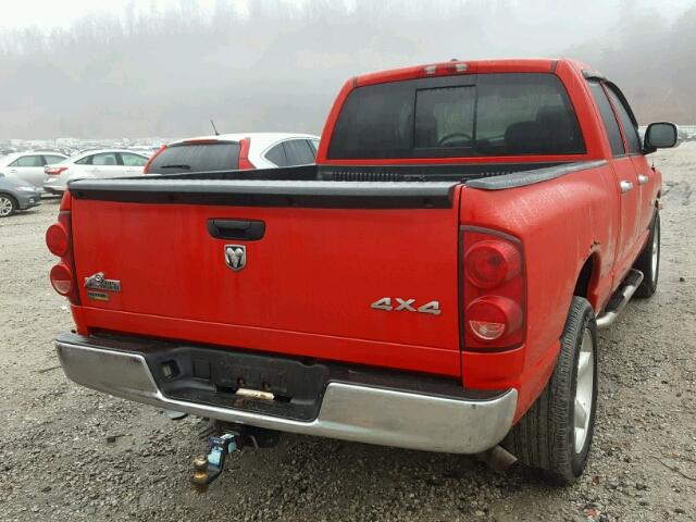 1D7HU18N08J226760 - 2008 DODGE RAM 1500 S RED photo 4