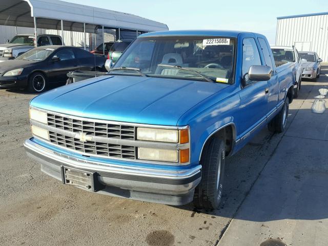 2GCEC19H5N1147695 - 1992 CHEVROLET GMT-400 C1 BLUE photo 2