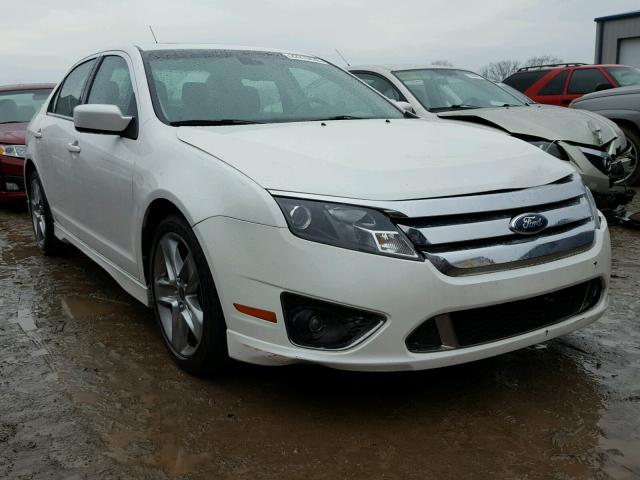 3FAHP0KC7BR133076 - 2011 FORD FUSION SPO WHITE photo 1