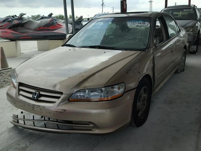 1HGCG16571A028893 - 2001 HONDA ACCORD EX GOLD photo 2