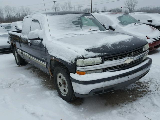 2GCEC19TX21368208 - 2002 CHEVROLET SILVERADO BLACK photo 1