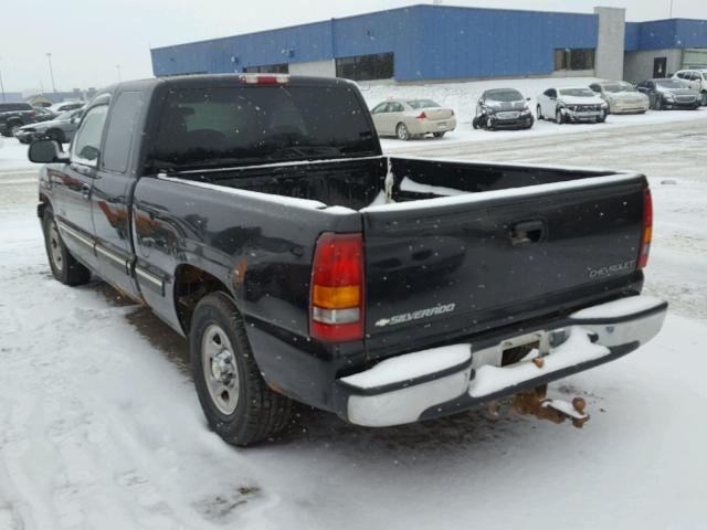 2GCEC19TX21368208 - 2002 CHEVROLET SILVERADO BLACK photo 3