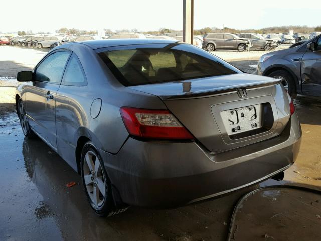 2HGFG12856H504998 - 2006 HONDA CIVIC EX GRAY photo 3