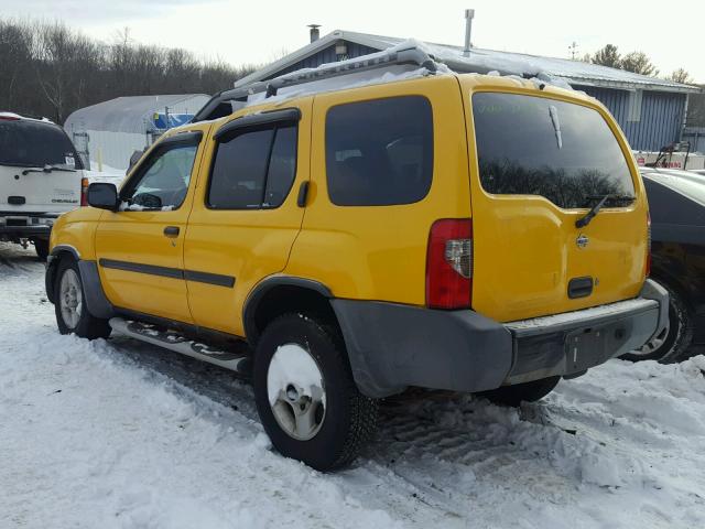 5N1ED28YX1C526891 - 2001 NISSAN XTERRA XE YELLOW photo 3