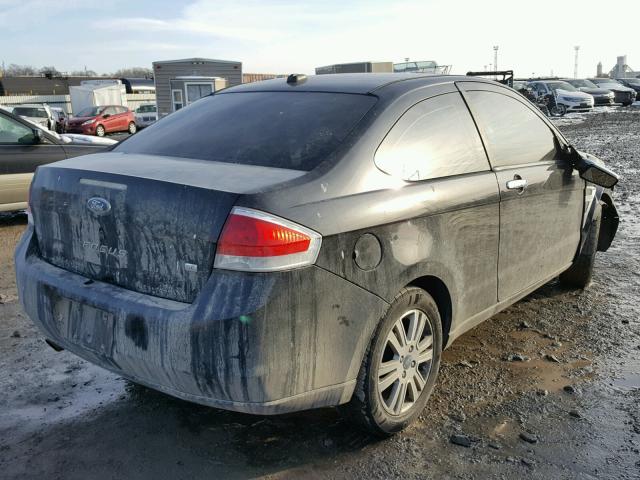 1FAHP33N48W229397 - 2008 FORD FOCUS SE BLACK photo 4