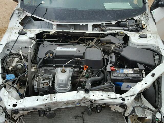 1HGCR2F30EA078507 - 2014 HONDA ACCORD LX WHITE photo 7