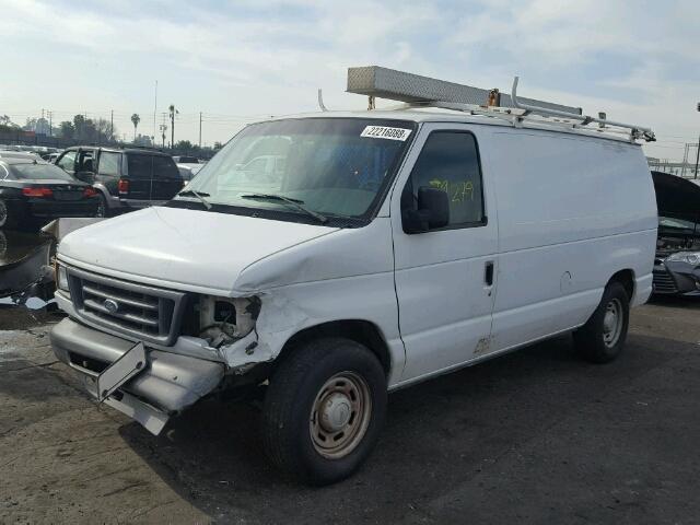 1FTRE14W84HB51365 - 2004 FORD ECONOLINE WHITE photo 2