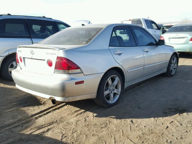 JTHBD192830069934 - 2003 LEXUS IS 300 SILVER photo 4