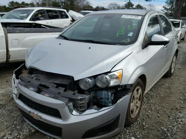 1G1JB5SH4D4132958 - 2013 CHEVROLET SONIC LS SILVER photo 2