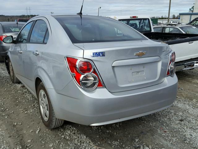 1G1JB5SH4D4132958 - 2013 CHEVROLET SONIC LS SILVER photo 3