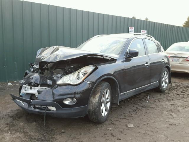 JNKAJ09E58M306484 - 2008 INFINITI EX35 BASE BLACK photo 2