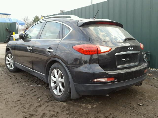 JNKAJ09E58M306484 - 2008 INFINITI EX35 BASE BLACK photo 3