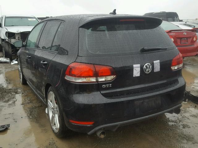 WVWHD9AJ6AW253664 - 2010 VOLKSWAGEN GTI BLACK photo 3