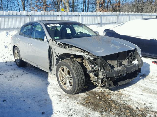 JN1CV6AR2DM755277 - 2013 INFINITI G37 SILVER photo 1