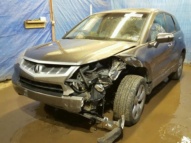 5J8TB18228A004707 - 2008 ACURA RDX GRAY photo 2