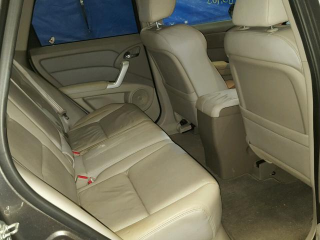 5J8TB18228A004707 - 2008 ACURA RDX GRAY photo 6