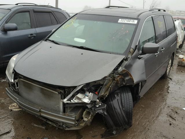 5FNRL38798B082826 - 2008 HONDA ODYSSEY EX GRAY photo 2