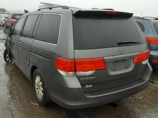 5FNRL38798B082826 - 2008 HONDA ODYSSEY EX GRAY photo 3