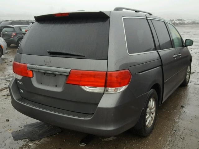 5FNRL38798B082826 - 2008 HONDA ODYSSEY EX GRAY photo 4