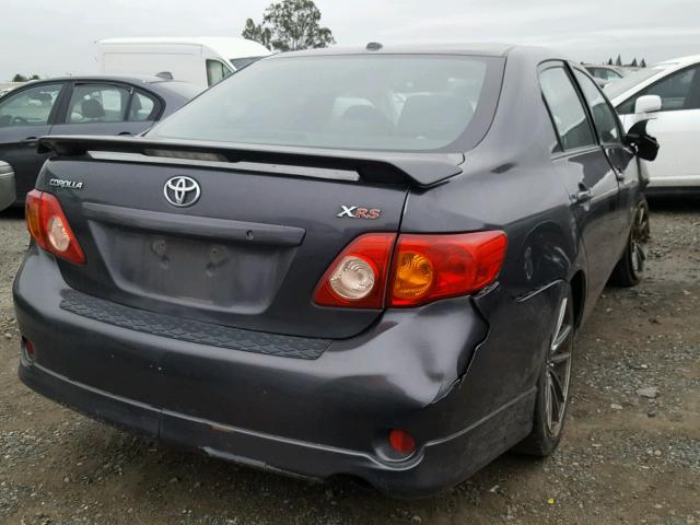 1NXBE40E19Z085090 - 2009 TOYOTA COROLLA XR 灰色 照片 4