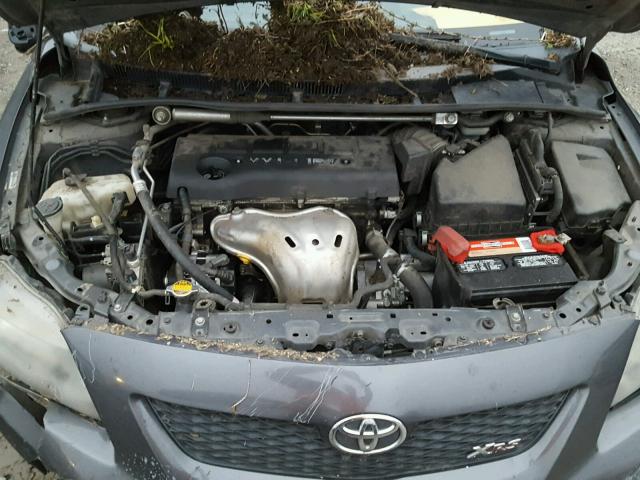 1NXBE40E19Z085090 - 2009 TOYOTA COROLLA XR 灰色 照片 7