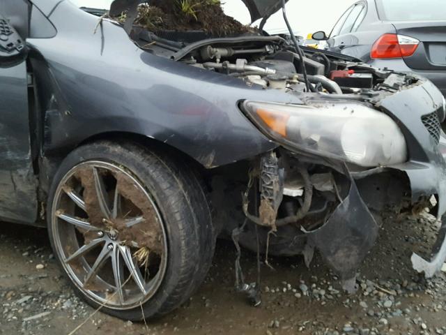 1NXBE40E19Z085090 - 2009 TOYOTA COROLLA XR 灰色 照片 9