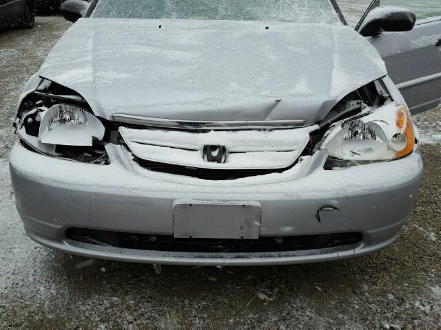 1HGES15521L066416 - 2001 HONDA CIVIC LX SILVER photo 7