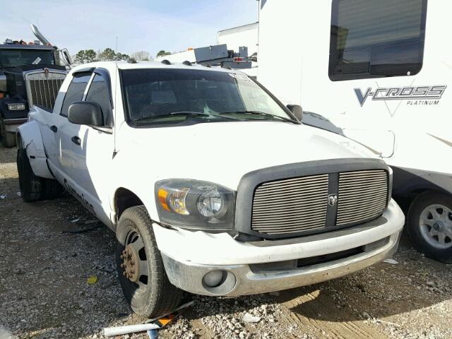 3D7ML49A27G796175 - 2007 DODGE RAM 3500 WHITE photo 1