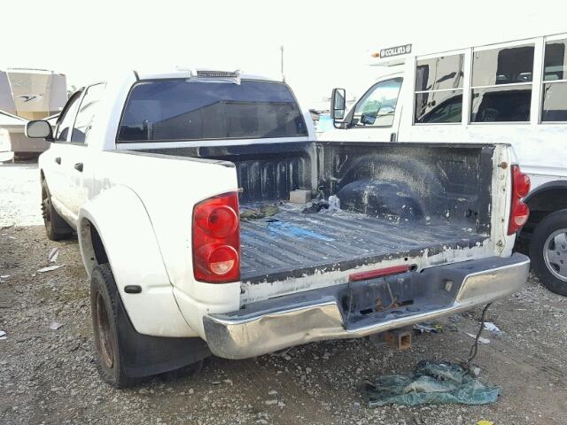 3D7ML49A27G796175 - 2007 DODGE RAM 3500 WHITE photo 3