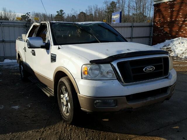 1FTPW12584KC89814 - 2004 FORD F150 SUPER WHITE photo 1