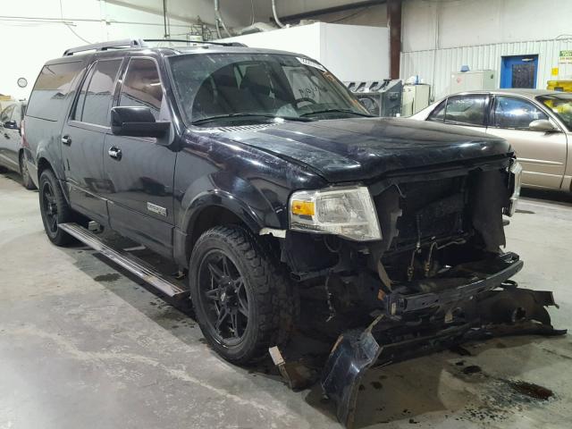 1FMFK20528LA38444 - 2008 FORD EXPEDITION BLACK photo 1