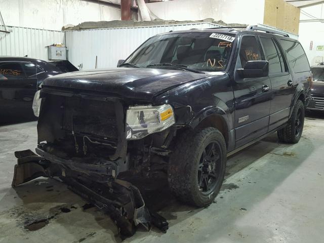 1FMFK20528LA38444 - 2008 FORD EXPEDITION BLACK photo 2