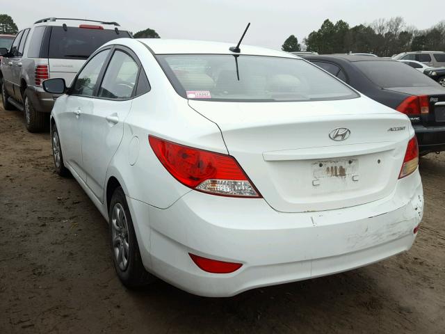 KMHCT4AE9DU290142 - 2013 HYUNDAI ACCENT GLS WHITE photo 3