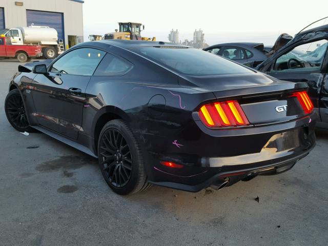 1FA6P8CF6F5319182 - 2015 FORD MUSTANG GT BLACK photo 3