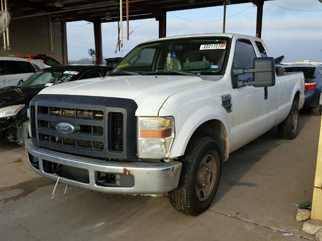 1FTSX205X8EA75055 - 2008 FORD F250 SUPER WHITE photo 2