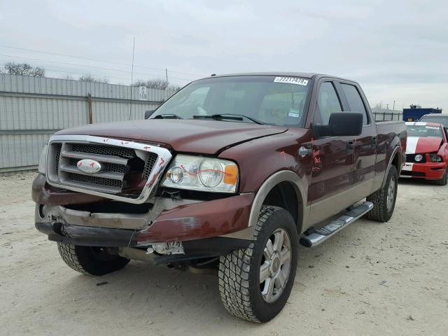 1FTPW14V46KC79569 - 2006 FORD F150 SUPER MAROON photo 2