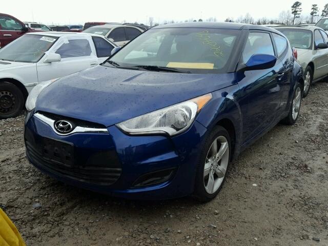 KMHTC6AD5GU299590 - 2016 HYUNDAI VELOSTER B BLUE photo 2