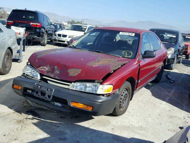 JHMCD5638RC007109 - 1994 HONDA ACCORD LX RED photo 2