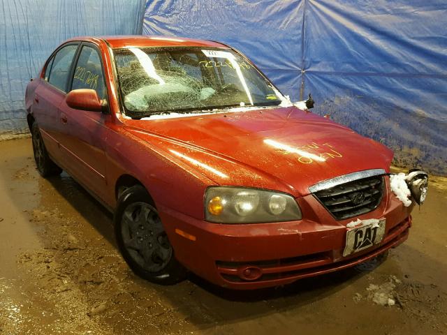 KMHDN46DX4U821749 - 2004 HYUNDAI ELANTRA GL RED photo 1