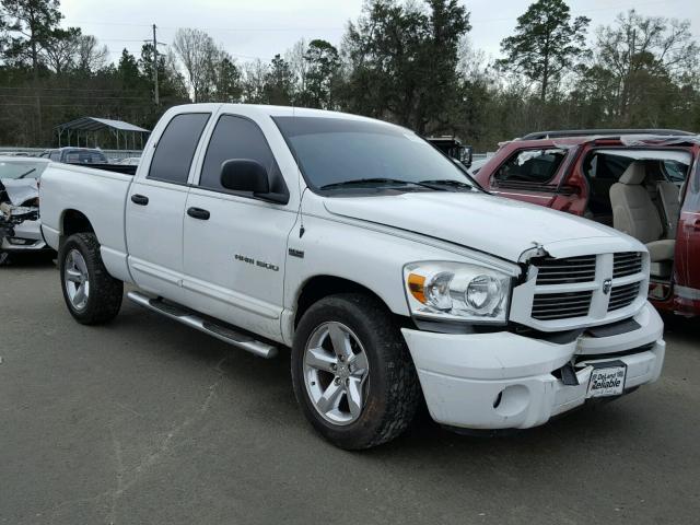 1D7HA18257J554673 - 2007 DODGE RAM 1500 S WHITE photo 1