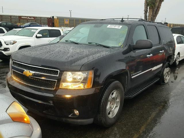 3GNFC16088G103809 - 2008 CHEVROLET SUBURBAN C BLACK photo 2