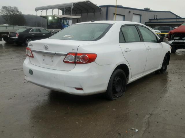 2T1BU4EE9BC737442 - 2011 TOYOTA COROLLA BA WHITE photo 4