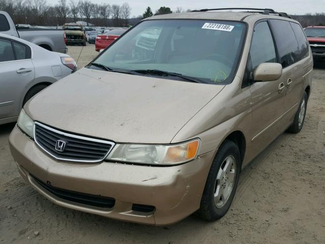 2HKRL1867YH557385 - 2000 HONDA ODYSSEY EX GOLD photo 2